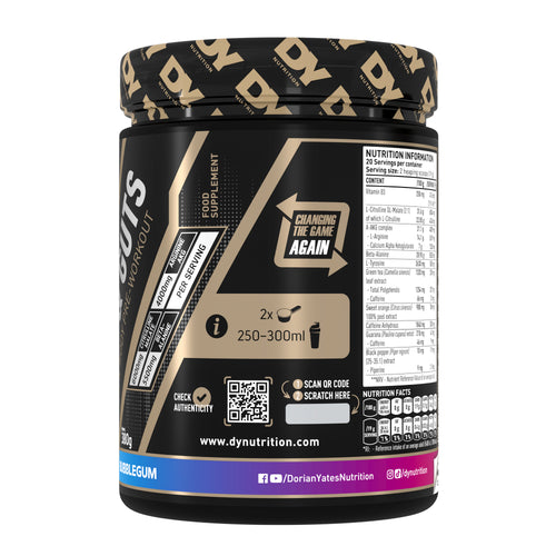 DY Blood and Guts Pre-Workout 380g - Bubble Gum