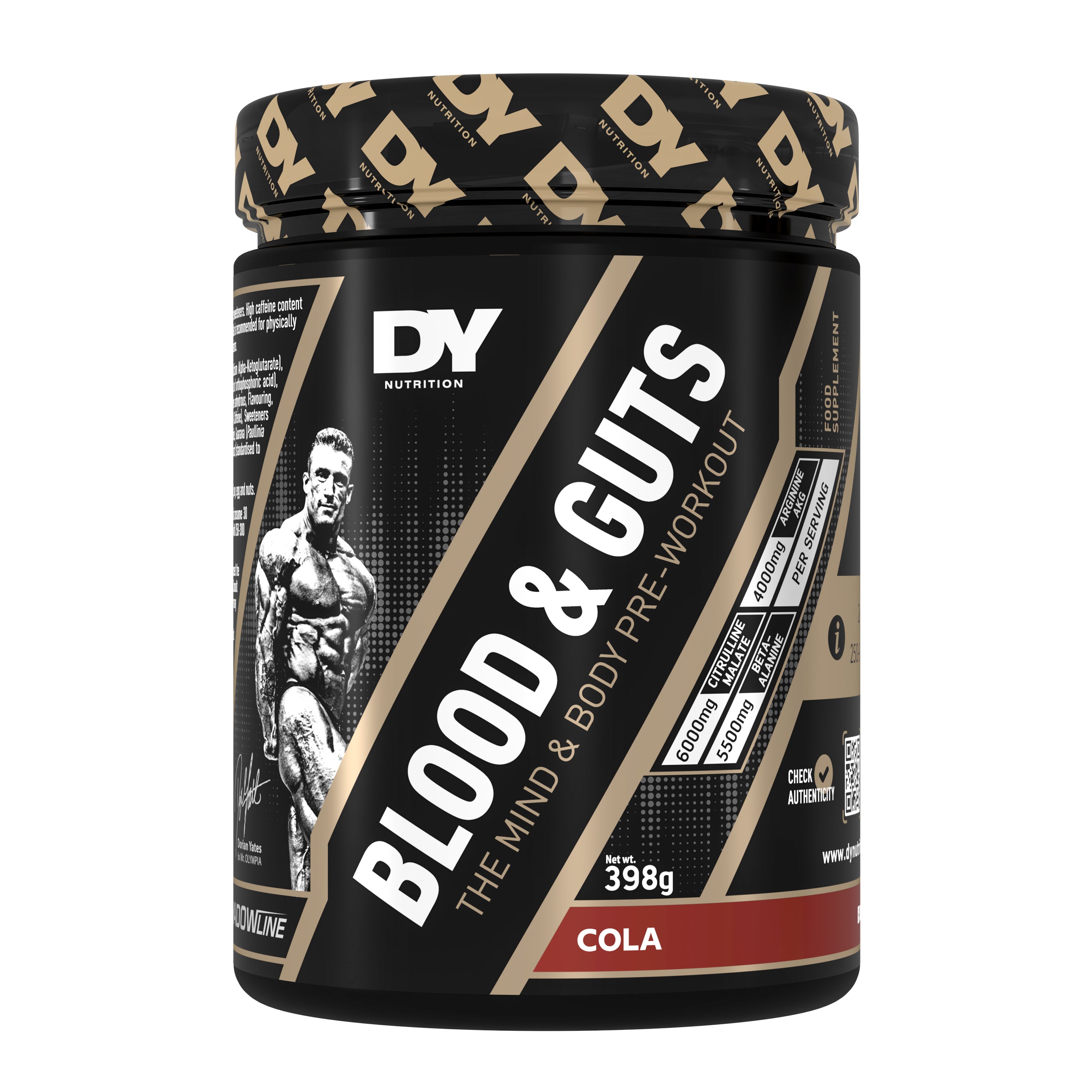 DY Blood and Guts Pre-Workout 380g -cola