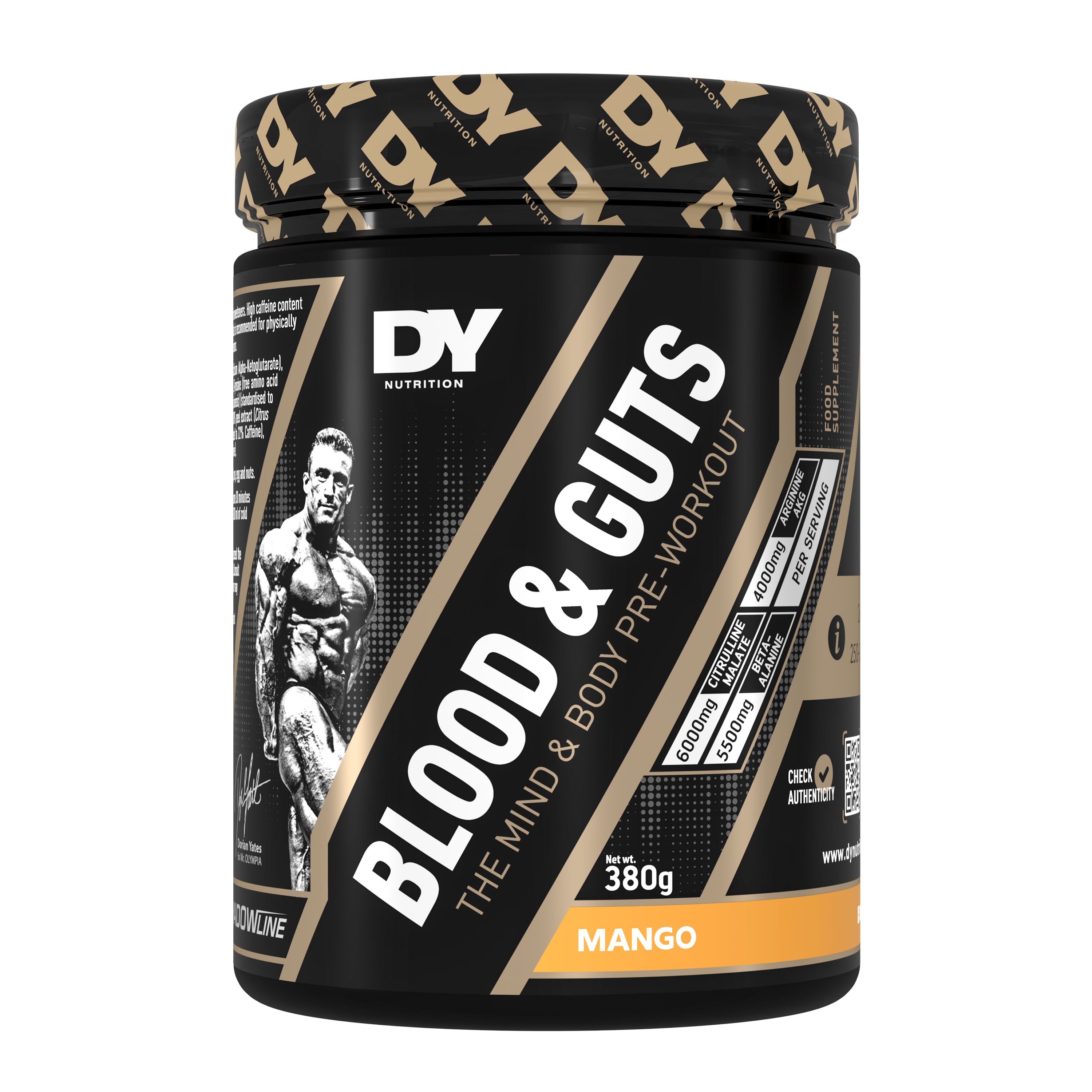 DY Blood and Guts Pre-Workout 380g -mango