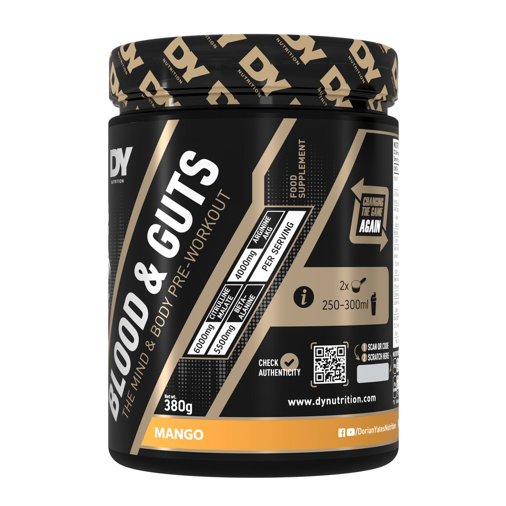DY Blood and Guts Pre-Workout 380g -mango