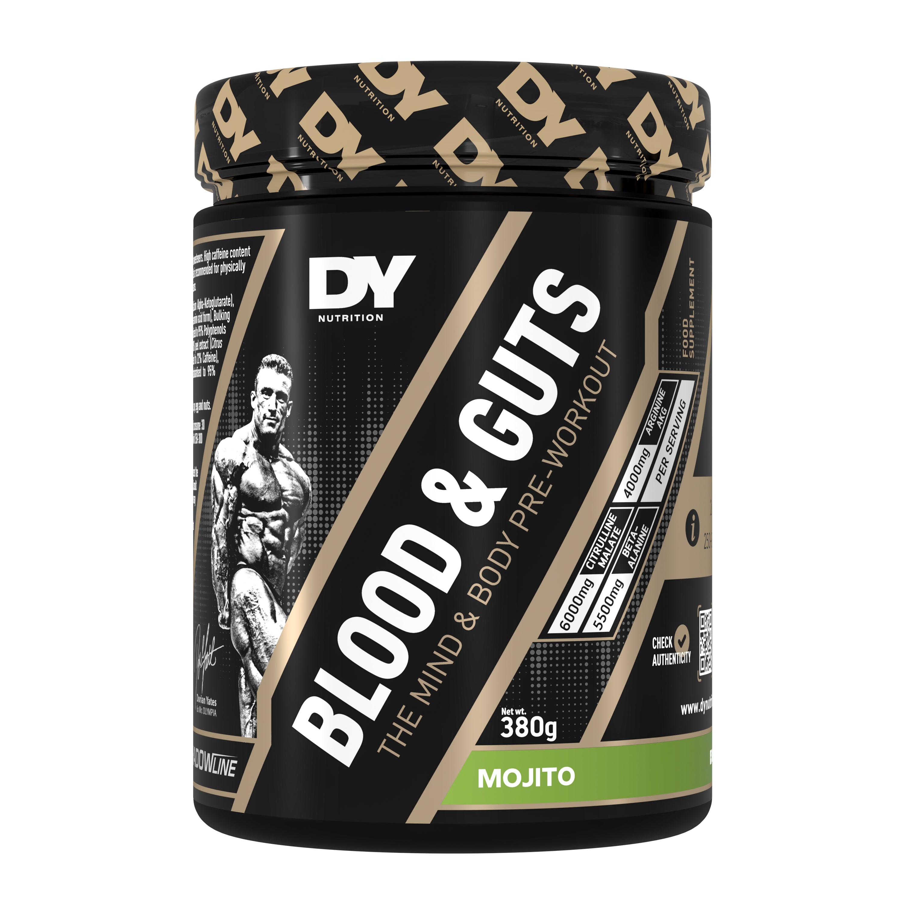 DY Blood and Guts Pre-Workout 380g - Mojito