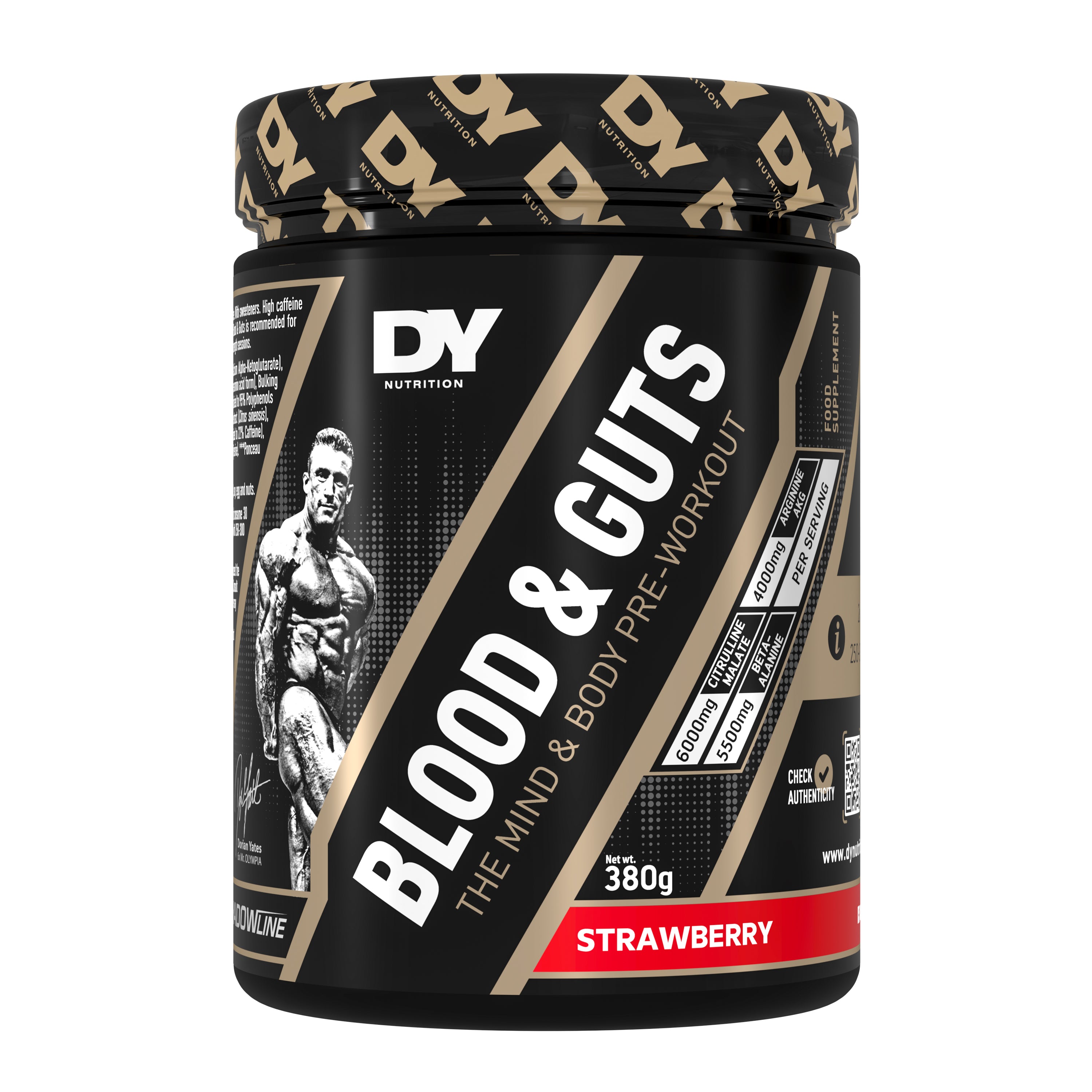 DY Blood and Guts Pre-Workout 380g - strawbery