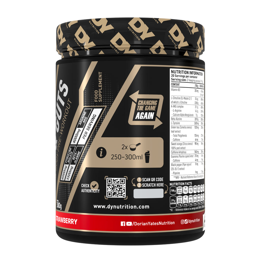 DY Blood and Guts Pre-Workout 380g - strawbery