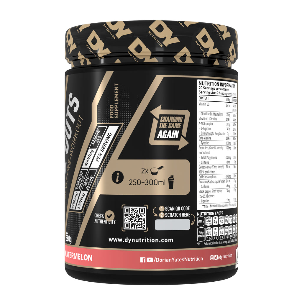 DY Blood and Guts Pre-Workout 380g - watermelon