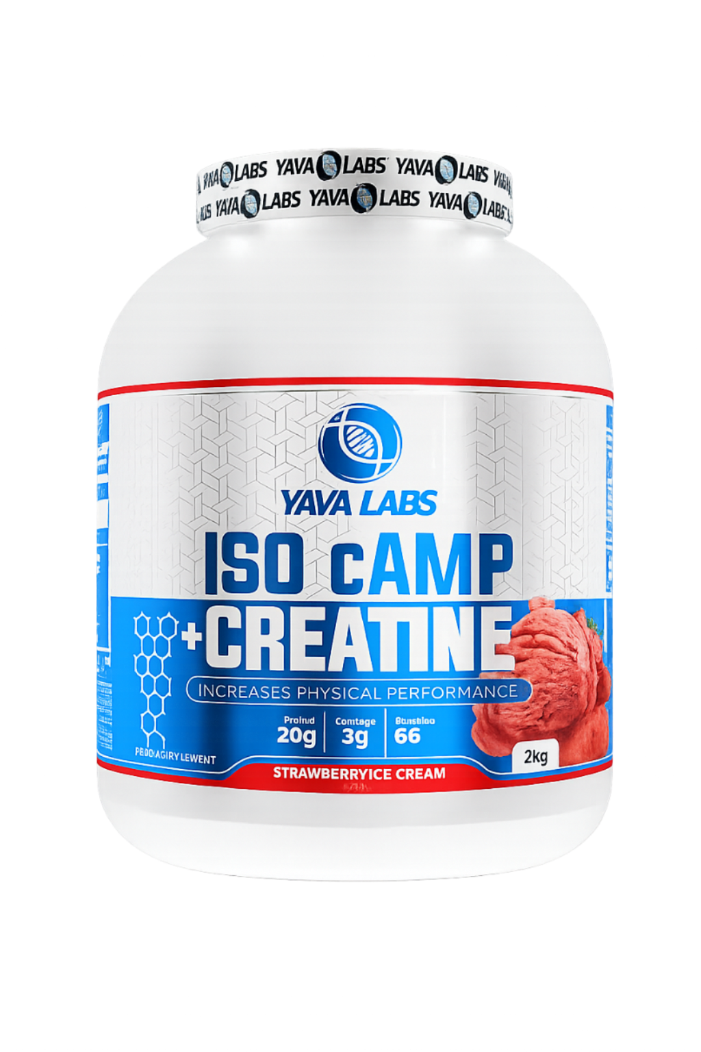 YAVA LABS ISO CAMP + Creatine - Strawberry Ice Cream