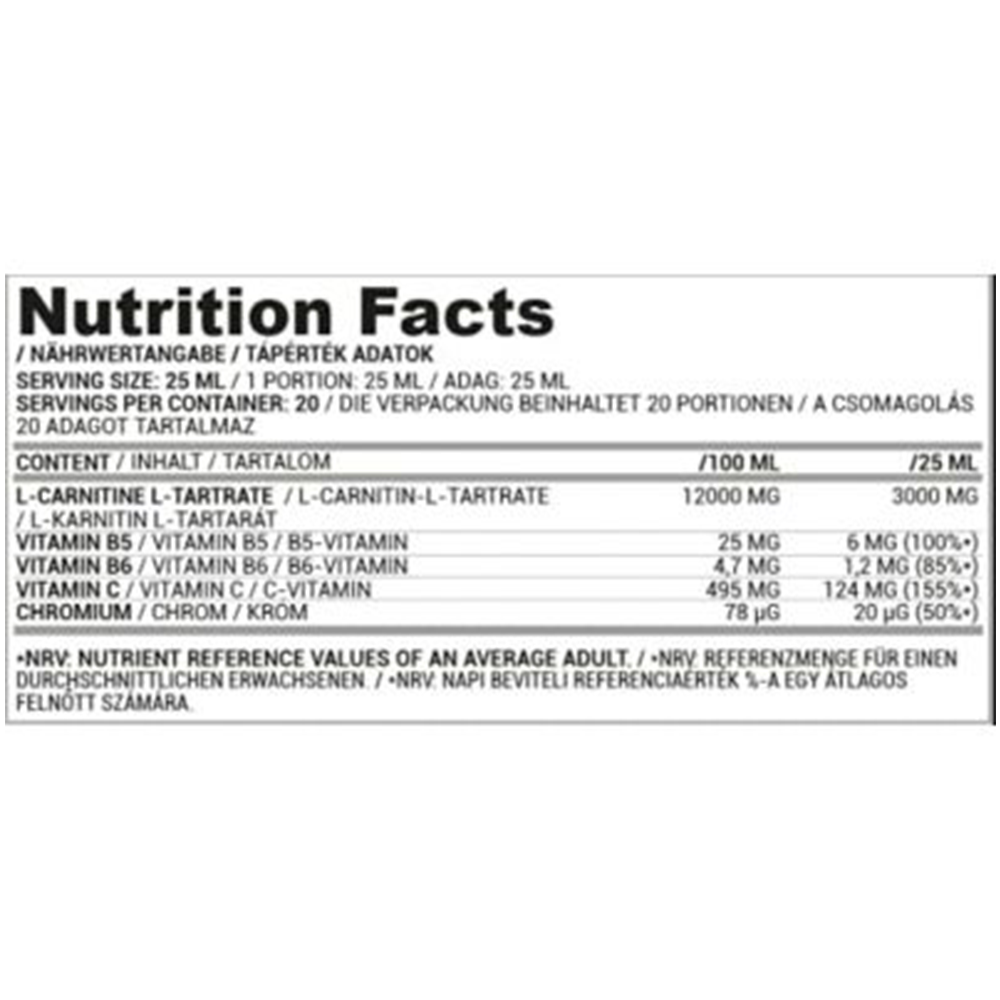 Nutriversum Flow L-Carnitine 3000mg - Orange