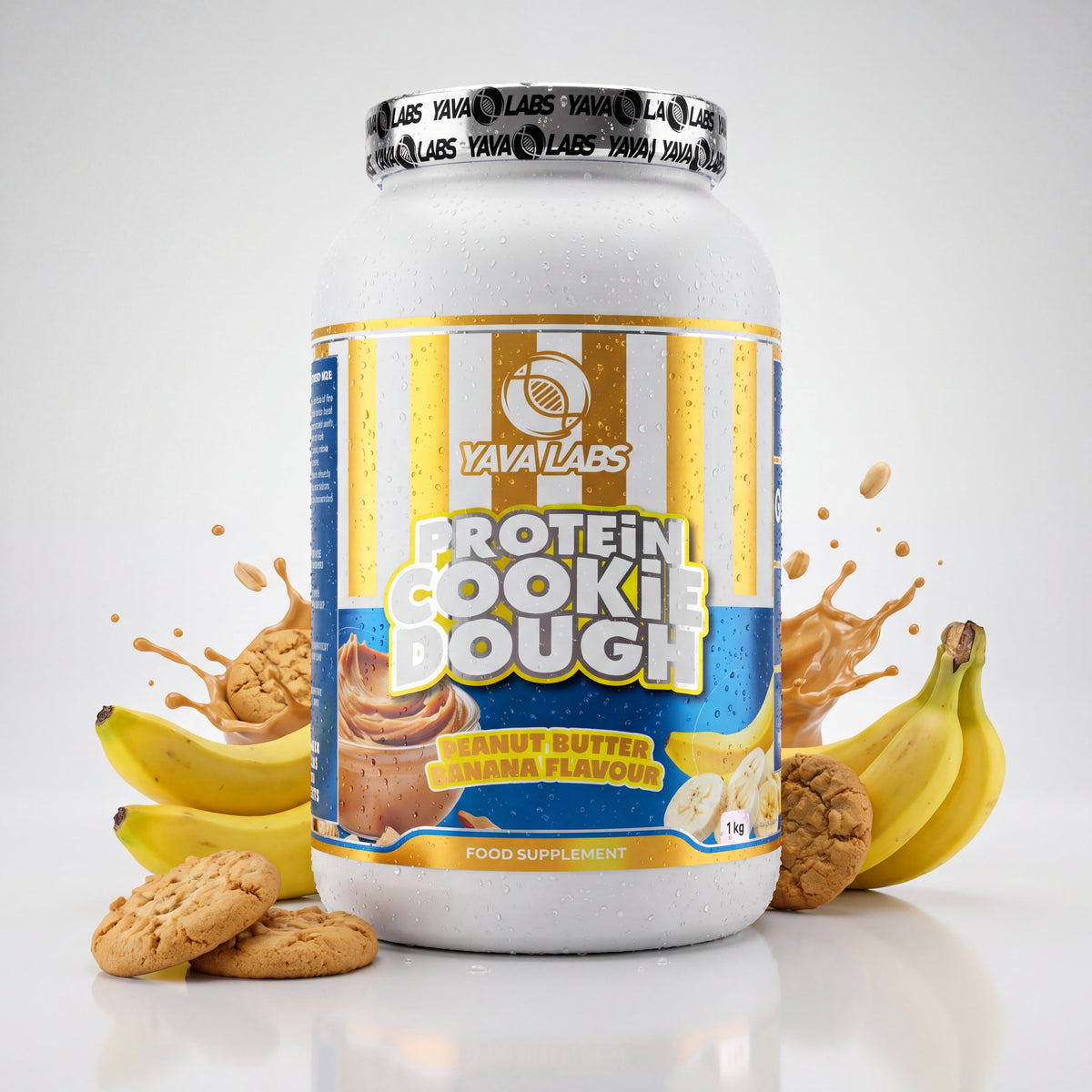 Yava Labs Cookie Dough Protein Peanut Banana Flavor
