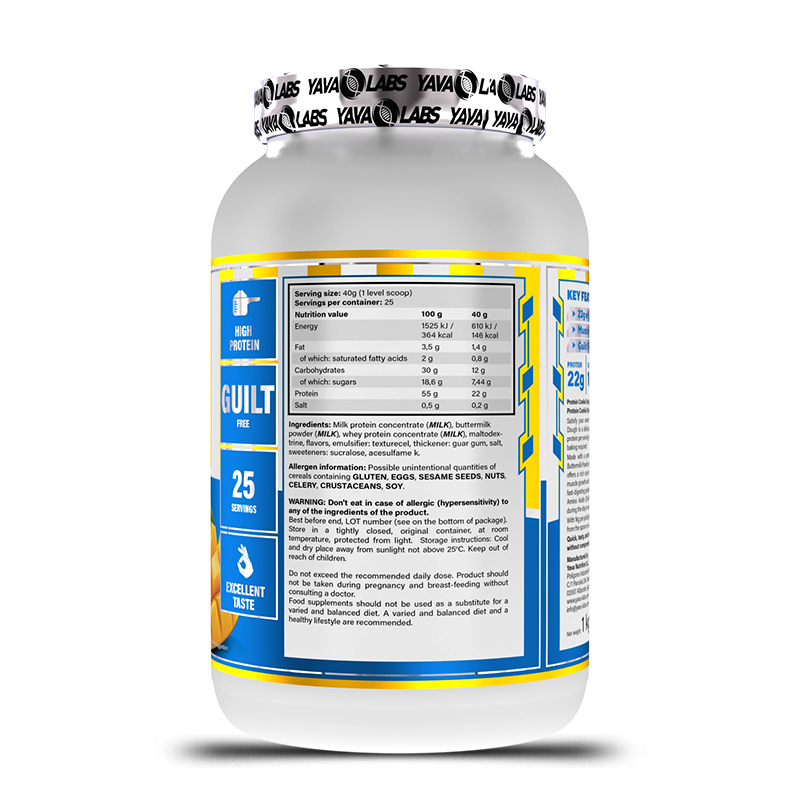 Yava Labs Cookie Dough Protein Cookie Mango Flavor