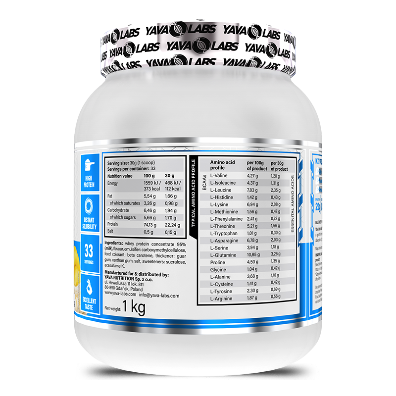 Yava Labs Elite Whey Protein Chocolate Ice Cream