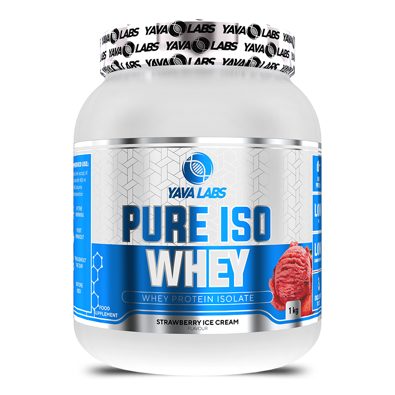 Yava Labs Pure Iso Whey Protein Strawberry Ice Cream Flavor