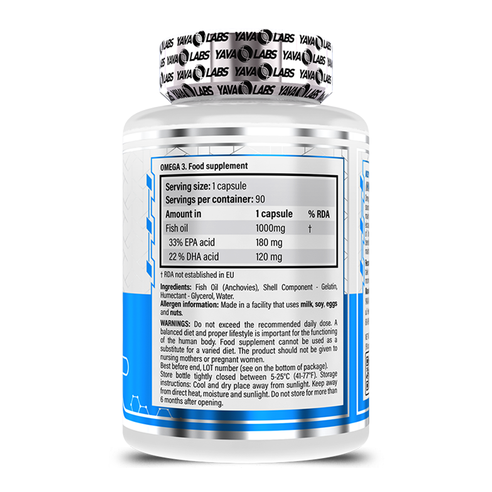YAVA LABS Omega 3 90 Softgel