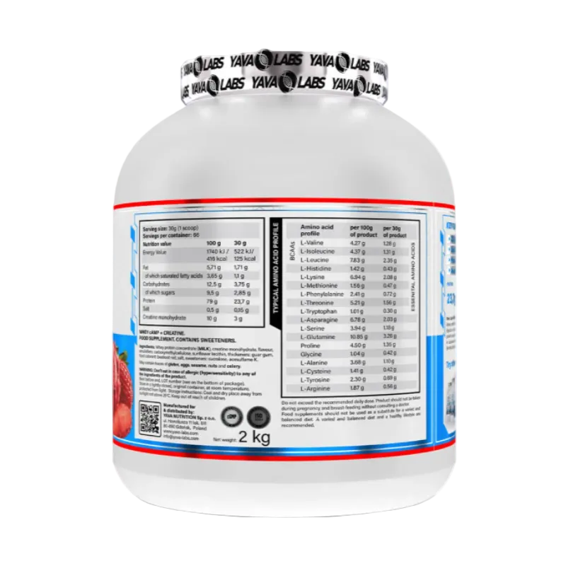 YAVA LABS ISO CAMP + Creatine - Strawberry Ice Cream